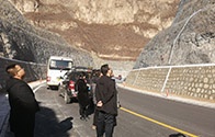 山西省公路局年终养护检查组对阳泉边坡健康监测项目工地进行检查督导